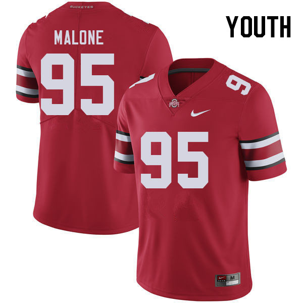 Youth #95 Tywone Malone Ohio State Buckeyes College Football Jerseys Stitched Sale-Red